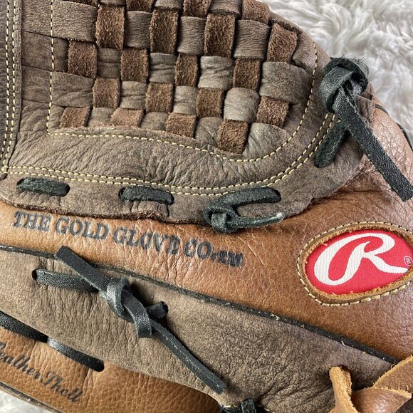 Rawlings Baseball Glove RBG36TBR Brown 12.5" LHT Leather Left Hand Throwing - Picture 2 of 11